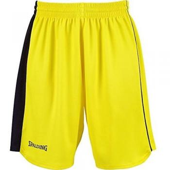 Spalding 4her II Shorts De Equipaciones, Mujer, Amarillo/Negro, XL