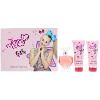 JoJo Siwa Be You Eau de Parfum 3-Piece Gift Set: 100ml Eau de Parfum, Body Wash, Pink Packaging