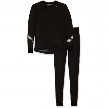 Helly Hansen JR HH Dry Set - Ropa interior para niños, color negro, talla 116/6