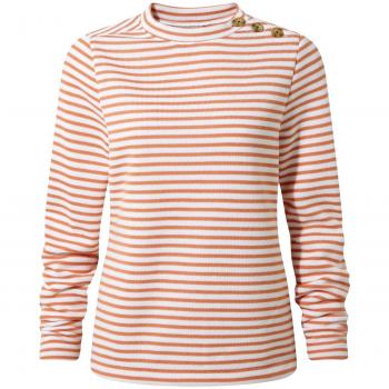 Craghoppers Balmoral - Forro Polar con Cuello Redondo para Mujer, Mujer, Color Soft Apricot Stripe, tamaño 14
