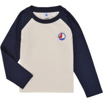 Camiseta de Manga Larga TARKO para Niño en Color Marino - Petit Bateau
