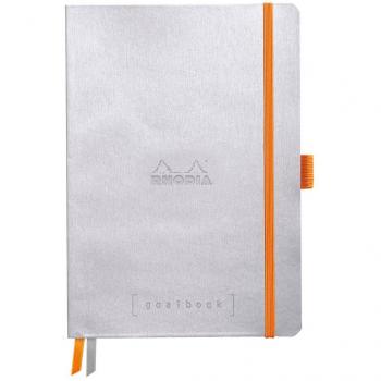 Cuaderno Rhodiarama A5 - Puntado Plata con Tapa Blanda de Colores Vibrantes