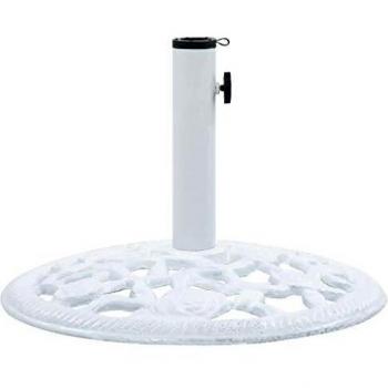 White Cast Iron Umbrella Base 12 kg 48 cm