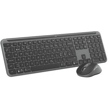 Conjunto Inalámbrico Teclado y Ratón Logitech MK950 - Slim - Grafito - QWERTY Pan Nórdico