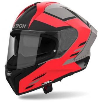 Airoh Casco Integral Matryx Thron Naranja Mate - Casco integral, color naranja mate, diseño aerodinámico, sistema de ventilación avanzado, interior desmontable y lavable, homologación ECE 22.05