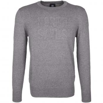 North Sails - Jerséi - Liso - Manga Larga - para Hombre Grau 0928 XXXL