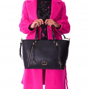 Twinset Stylish Large Bag Black Female ONE SIZE