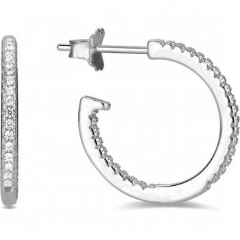 Pendientes Luxenter Xoma Essential de Plata de Ley 925 con Baño de Rodio