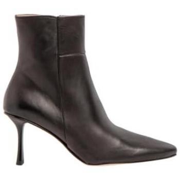 Botines de Piel Neosens S3195 con Tacón de 8 a 10cm y Cremallera para Mujer en Color Negro