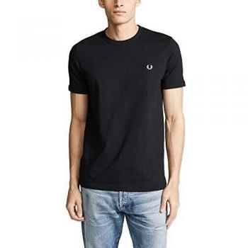 Fred Perry Men's Ringer T-Shirt - Black - Size M