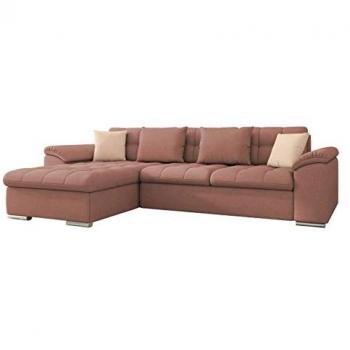 Sofá rinconero Comfivo 107 con función de descanso y caja de ropa de cama, 280x160x76cm