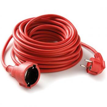 Prolongador de enchufe Famatel 2990, 15m, 16A, 250V, color rojo