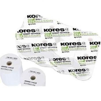 KORES Pack 10 Rollos Papel Termico Sin Bpa 56654300, 5745 Mm/12 Mm