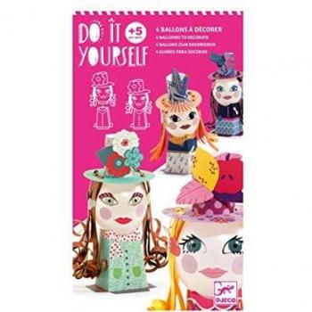 DJECO- Globos para Decorar Dulces Criaturas Unisex-Infantil, Multicolor