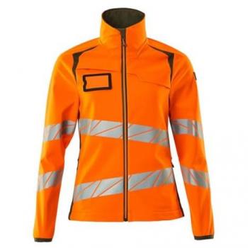Chaqueta Softshell Acelerada Segura Hi-Vis Naranja/Verde Musgo (S) - Mascot