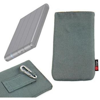 DURAGADGET Funda Con Mini Mosquetón Para Carcasa Disco Duro TQE-2530B - ¡Protección Al 100%!