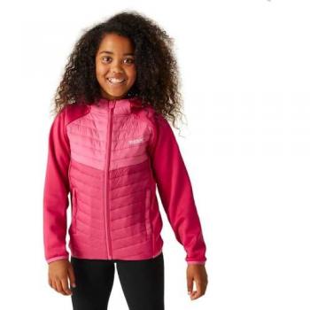 Regatta Kids Kielder VIII Hybrid Lightweight Water-Repellent Jacket - Pink Potion/Flamingo Pink, Size: 15-16 Years
