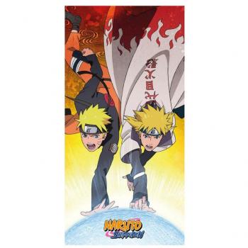 Toalla Infantil de Algodón Premium con Estampado de Naruto y Minato - Producto Original Diseñado en España