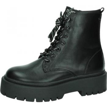 Gioseppo Botas Negras Niña Clover - Diseño Actual con Cordones y Cremallera, Botas de Mujer GIOSEPPO 64083 NEGRO
