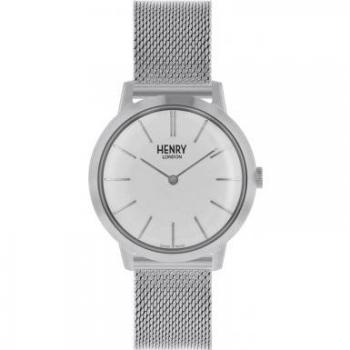 Henry London Reloj Analógico para Mujer de Cuarzo con Correa en Acero Inoxidable HL34-M0231