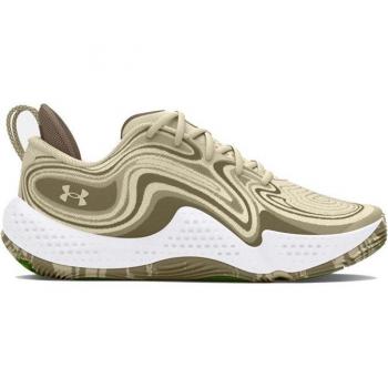 Zapatillas de baloncesto Under Armour Spawn 6 Camo - Zapatillas de baloncesto para hombre, diseño camuflaje, tecnología de amortiguación, suela de goma para tracción, parte superior ligera y transp