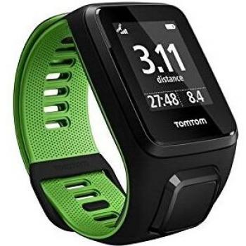 TomTom Runner 3 Cardio, Reloj cardio, Negro/Verde, L