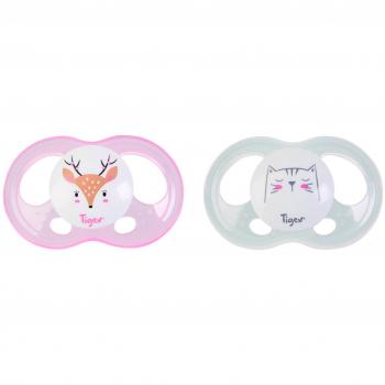 Chupetes de Silicona Soft Touch Talla 6-18 meses - Paquete de 2 Unidades para Niños y Niñas