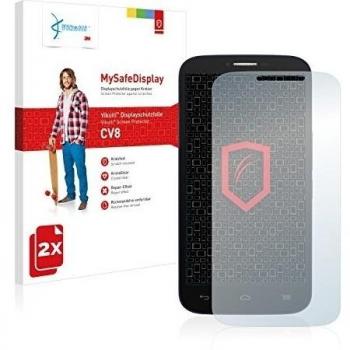 2x Vikuiti MySafeDisplay protector de pantalla CV8 de 3M para Alcatel One Touch Pop C9 7047D