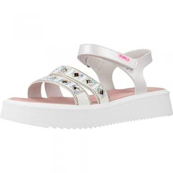 Sandalias Abiertas para Niñas Pablosky Color Blanco Sin Cierre