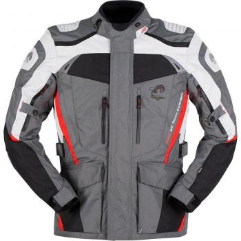 Chaqueta de Moto Furygan Apalaches Gris y Negro-Rojo