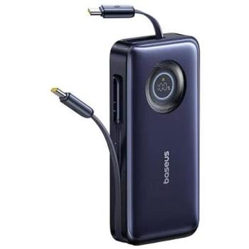 Powerbank Baseus EnerCore CR11, 20000mAh, 100W, Carga Rápida, Cable USB-C Retráctil, Negro