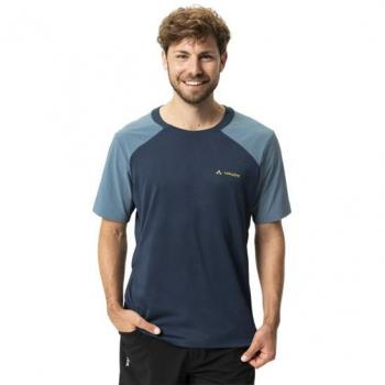 Maillot Vaude Moab PRO camiseta de ciclismo para hombre de manga corta en azul oscuro y azul claro - Talla S