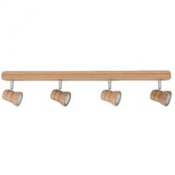 Lámpara de Techo Lucy de Madera de Roble, 50x9x15 cm