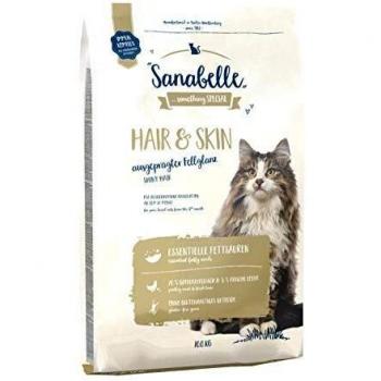 Sanabelle Hair & Skin Adult Dry Cat Food for Breed Cats | 2 x 10 kg Economy Pack | Supports Skin and Coat Health