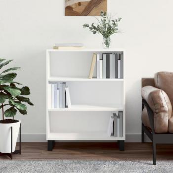 Estantería de madera multicapa blanca 69,5x32,5x90 cm