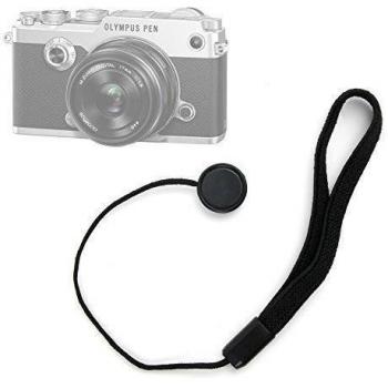 DURAGADGET Correa de mano de tapa / cubierta para lente / objetivo para Cámara Fujifilm X-T2 / Olympus OM-D E-M1 Mark II / Sony RX10 III