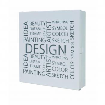 Haku Möbel 44325 Caja Llavero - color blanco - 5 x 22 x 24 cm