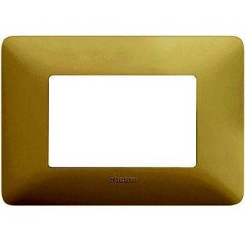 Placa Bticino Matix 3 Módulos Color Corda en Tecnopolímero AM4803BCD