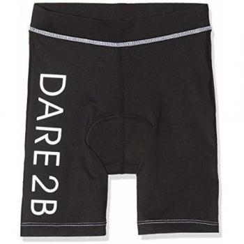 Dare 2b Gradual Short – Pantalón Corto de Ciclismo para niño, Unisex niños, Color Negro, tamaño FR : XL