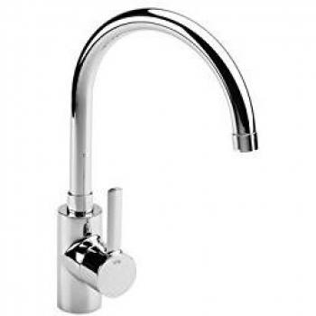 Roca A5A8460C00 Colección Targa - Mezclador Cocina Caño Giratorio, Cromado