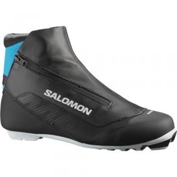 Botas de Esquí Nórdico Salomon RC8 Prolink para Hombre y Mujer, Color Negro/Proceso Azul, Tallas 25-27.5