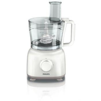 Philips HR7627/00 - Robot de cocina Daily Collection 650W, 2 velocidades + turbo, recipiente de 1,5 l, con accesorios para más de15 funciones