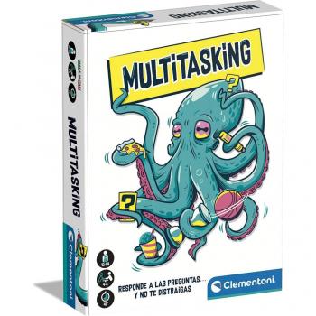Juego de mesa Multitasking de preguntas y acciones Clementoni 55552 - Juego multitasking, incluye preguntas y acciones, diseñado para entretenimiento en grupo, fomenta la interacción social y el trabajo en equipo