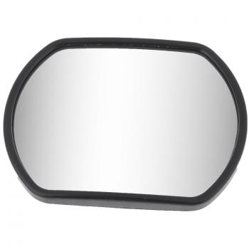sourcing map Marco Negro Convexo Espejo Retrovisor de Ángulo Muerto de Coche 14cm