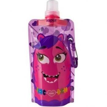 Vapur Kids Splash- Cantimplora Reutilizable de plástico, para Agua, para niños- Naranja, 0,4 litros