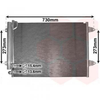 Van Wezel 58005225 condensador del sistema de climatización