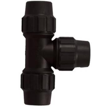 Te de 3 Bocas Iguales de Polietileno para Riego por Goteo - Varias Medidas 40mm