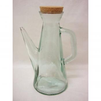 ACEITERA ACEITE VINAGRERA VINAGRE CRISTAL CONO ALTA TRANSPARENTE 775ML