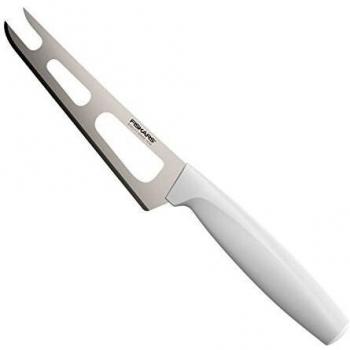Fiskars Cuchillo para queso, Longitud total: 24 cm, Acero de calidad/Plástico, Blanco, Functional Form, 1015987