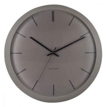 Reloj de pared Karlsson Nirvana Globe 40 cm Metal Gris Oscuro Cálido Sin Ruido